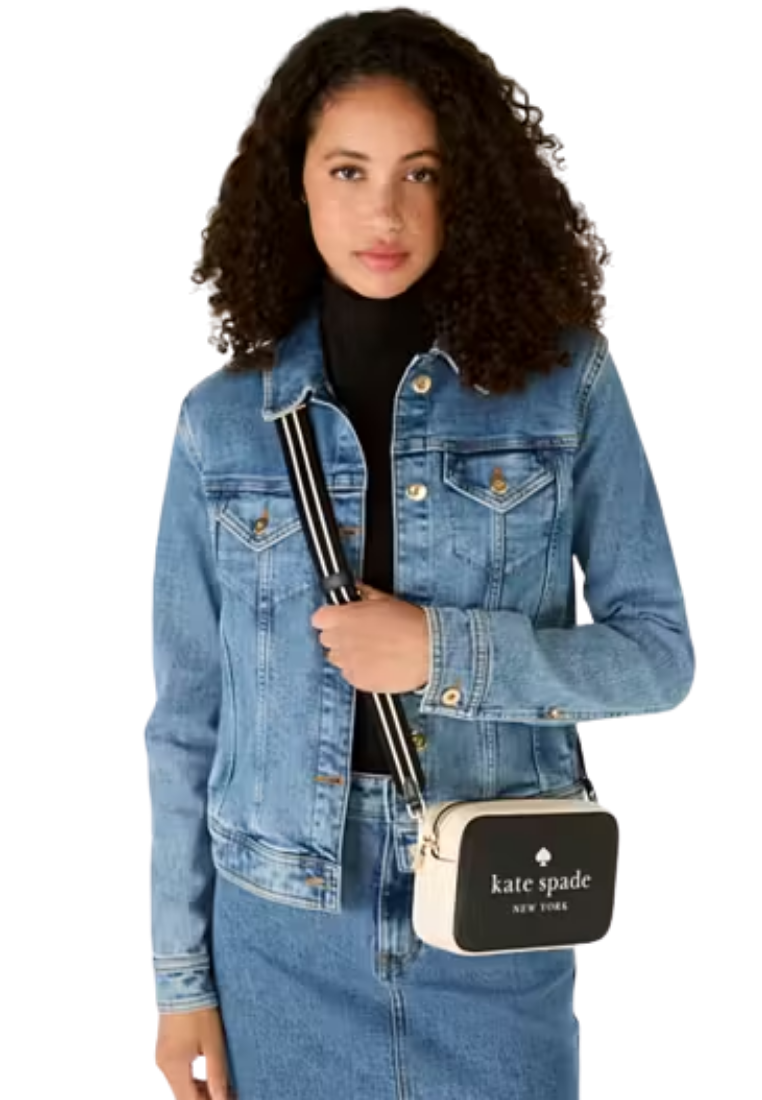 ( PREORDER ) Kate Spade Oh Snap Camera Bag In Black Multi KH756