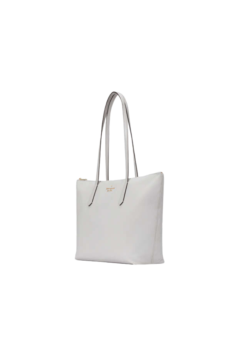 ( PREORDER ) Kate Spade Kitt Tote Bag Medium In Platinum Grey KF586