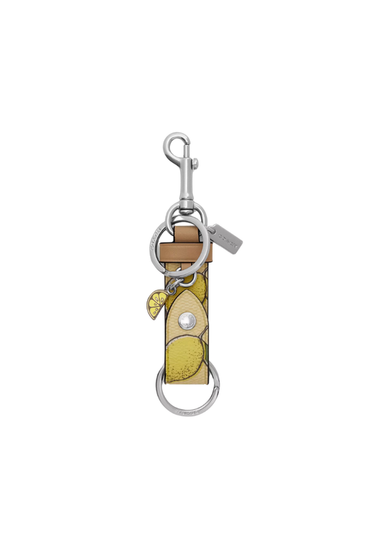 ( PREORDER ) Coach Trigger Snap Bag With Lemon Print Charm In Garden Glade Multi CAO47