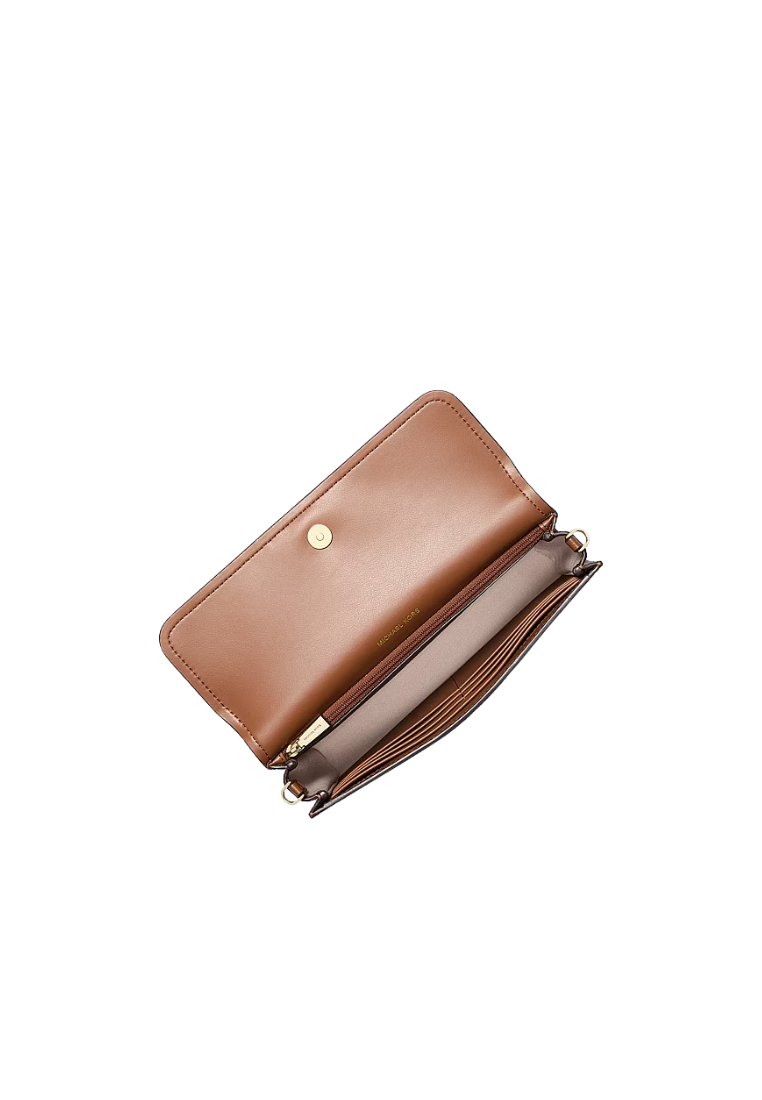 ( PREORDER ) Michael Kors Jet Set Small Pebbled Leather Smartphone Crossbody bag In Luggage 32S6GJ6C0L
