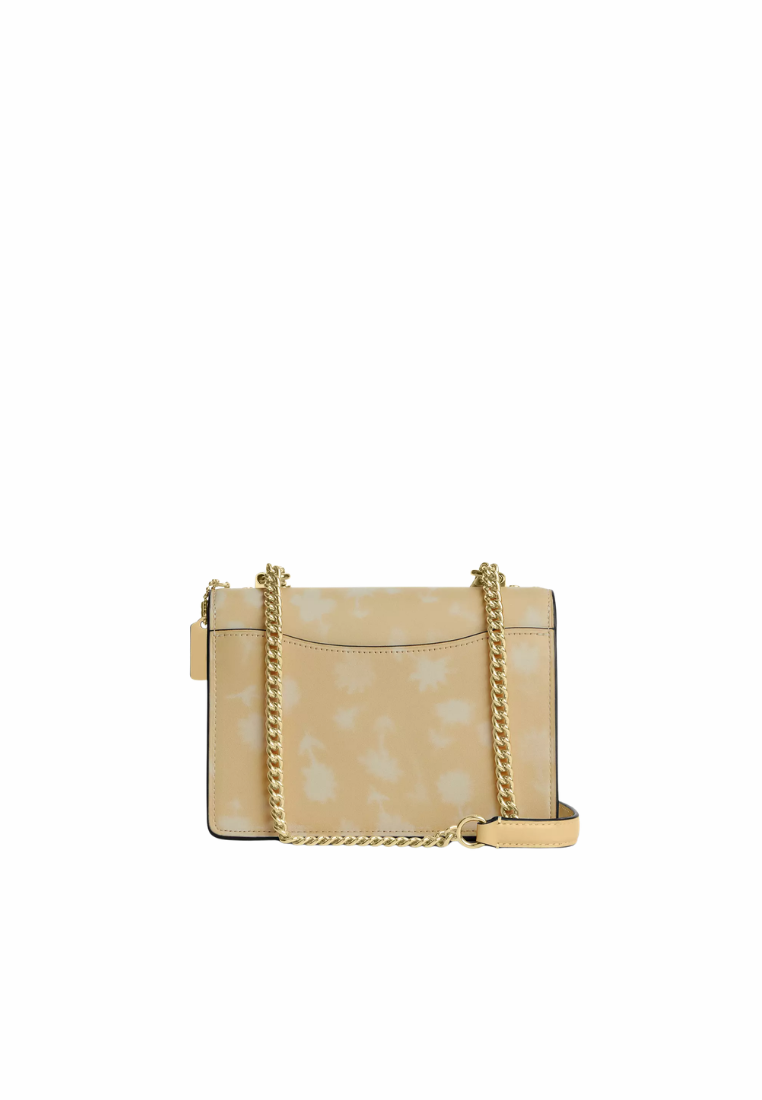 ( PREORDER ) Coach Mini Klare With Floral Print Crossbody Bag In Washed Yellow CDW81