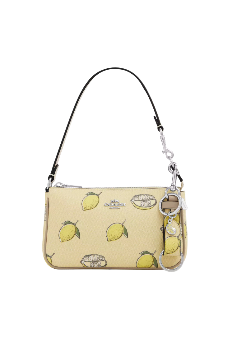 ( PREORDER ) Coach Trigger Snap Bag With Lemon Print Charm In Garden Glade Multi CAO47