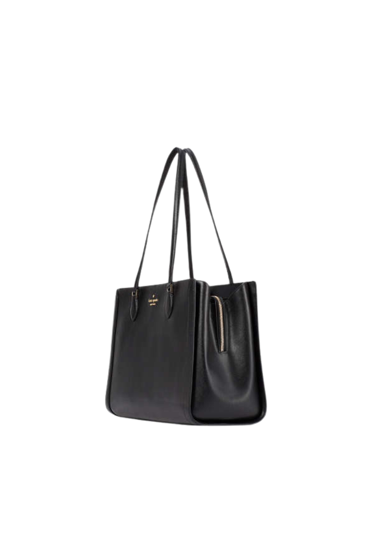 ( PREORDER ) Kate Spade Madison Saffiano East West Leather Large Laptop Tote Bag In Black KC434
