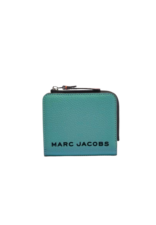 Marc Jacobs The Colorblock Wallet Mini In Dusty Turquoise Multi M0017061