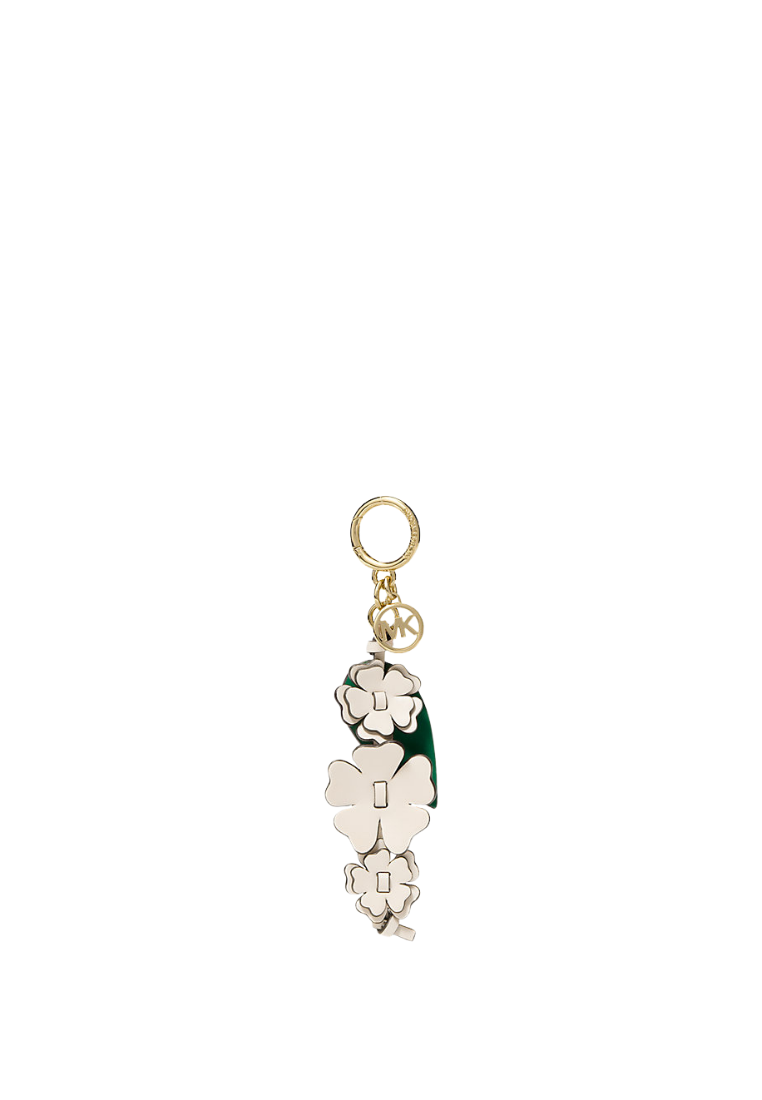 ( PREORDER ) Michael Kors Flower Bag Charm In Light Cream 35S6GGFK4Y
