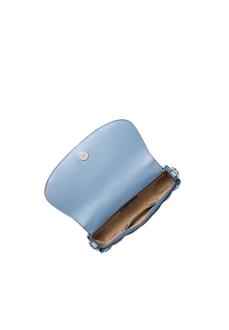 ( PREORDER ) Michael Kors Mila Small Patent Convertible Crossbody bag In Light Sky 35T5SIMC5A