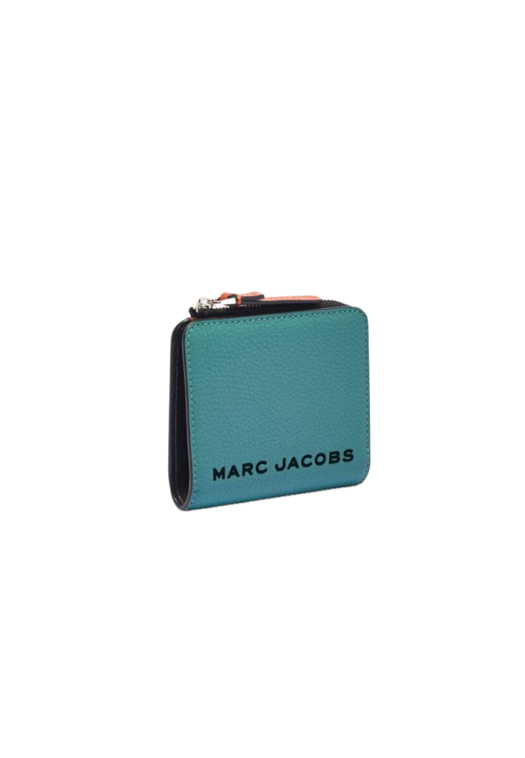 Marc Jacobs The Colorblock Wallet Mini In Dusty Turquoise Multi M0017061