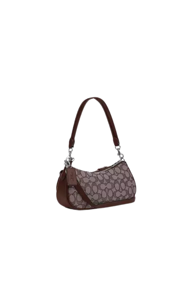( PREORDER ) Coach Ashton Bag In Signature Jacquard Shoulder Bag In Oak Maple CBJ00