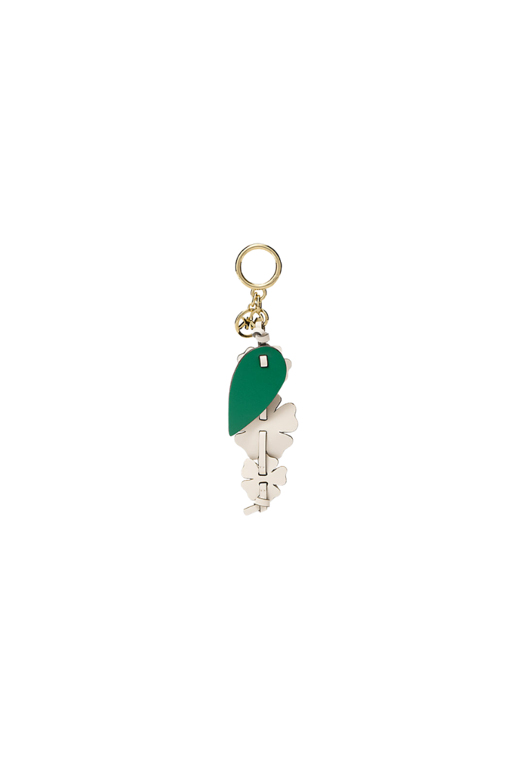 ( PREORDER ) Michael Kors Flower Bag Charm In Light Cream 35S6GGFK4Y