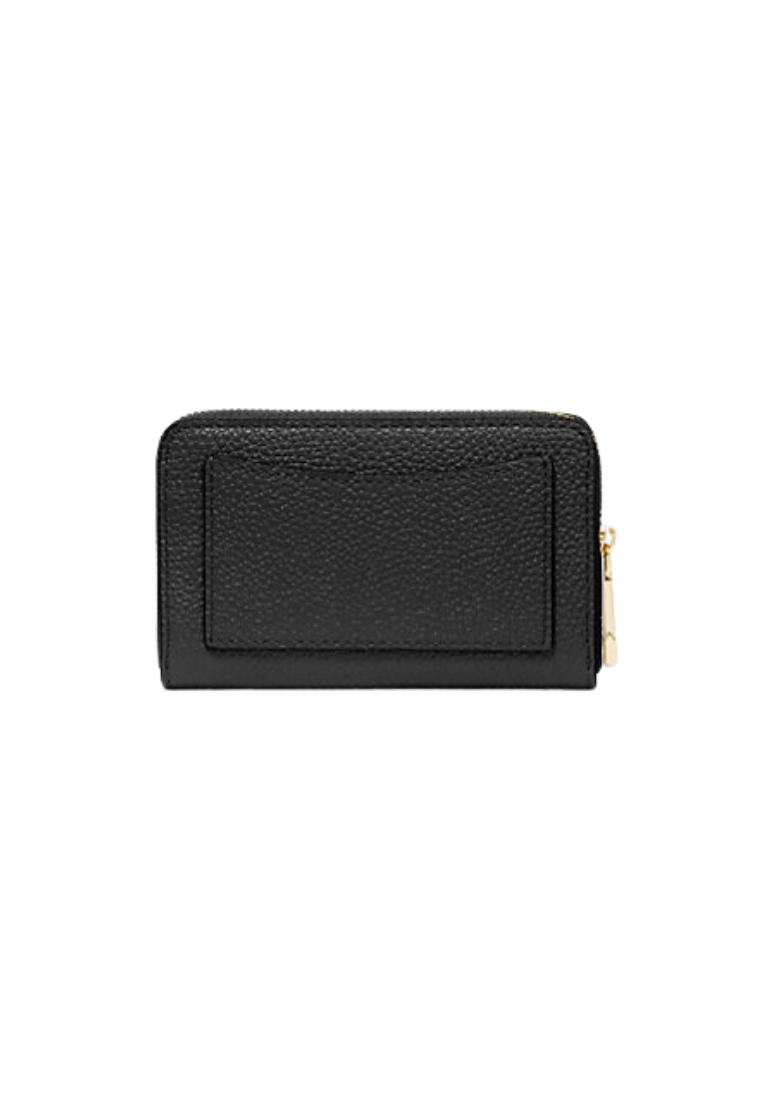 ( PREORDER ) Michael Kors Small Pebbled Leather Wallet In Black 32F9GJ6D0L