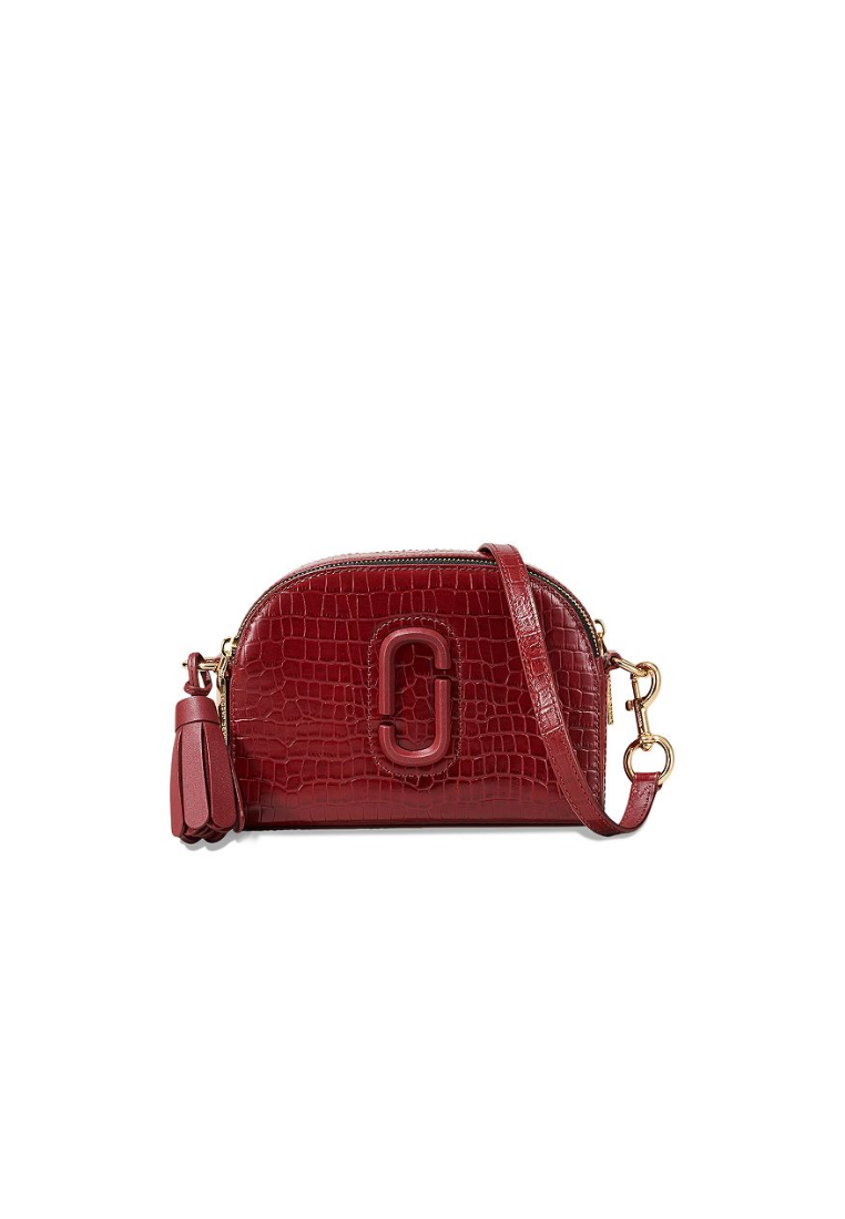 Marc Jacobs The Croc Crossbody Bag Embossed Shutter In Vachetta Red H164L01RE21