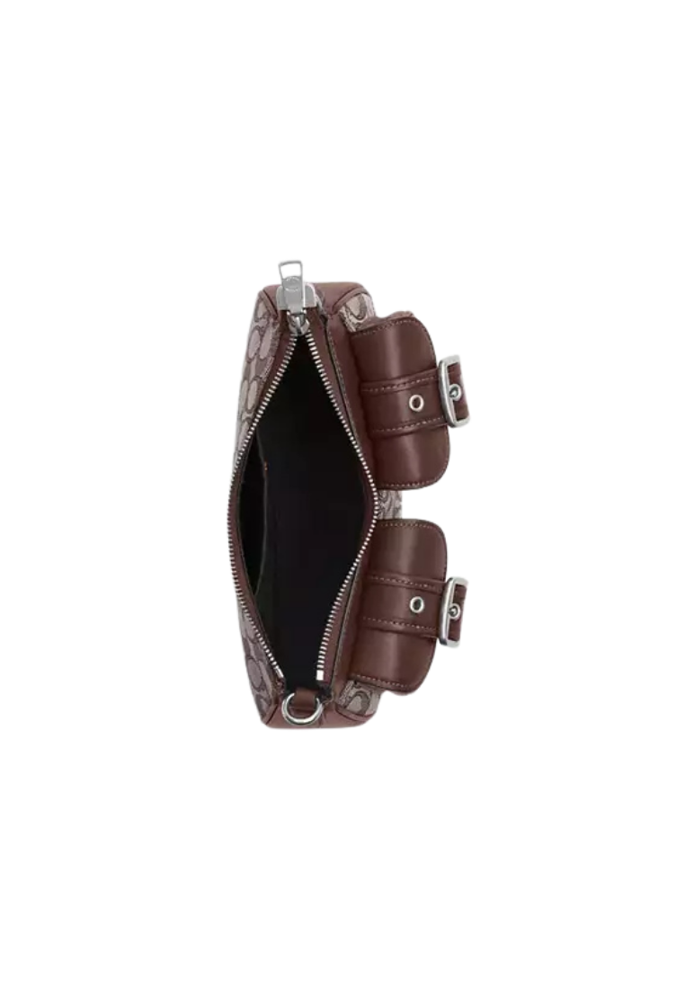( PREORDER ) Coach Ashton Bag In Signature Jacquard Shoulder Bag In Oak Maple CBJ00