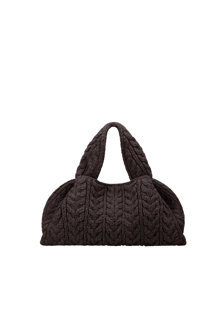 ( PREORDER ) Polene Numero Neuf Large Shoulder Bag In Merino Ebony
