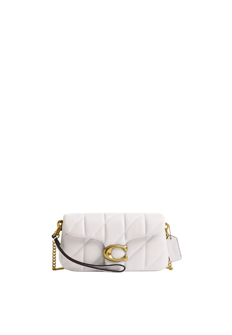 ( PREORDER ) Coach Tabby Chain 19 With Quilting Crossbody Bag In Brass Chalk CBH23