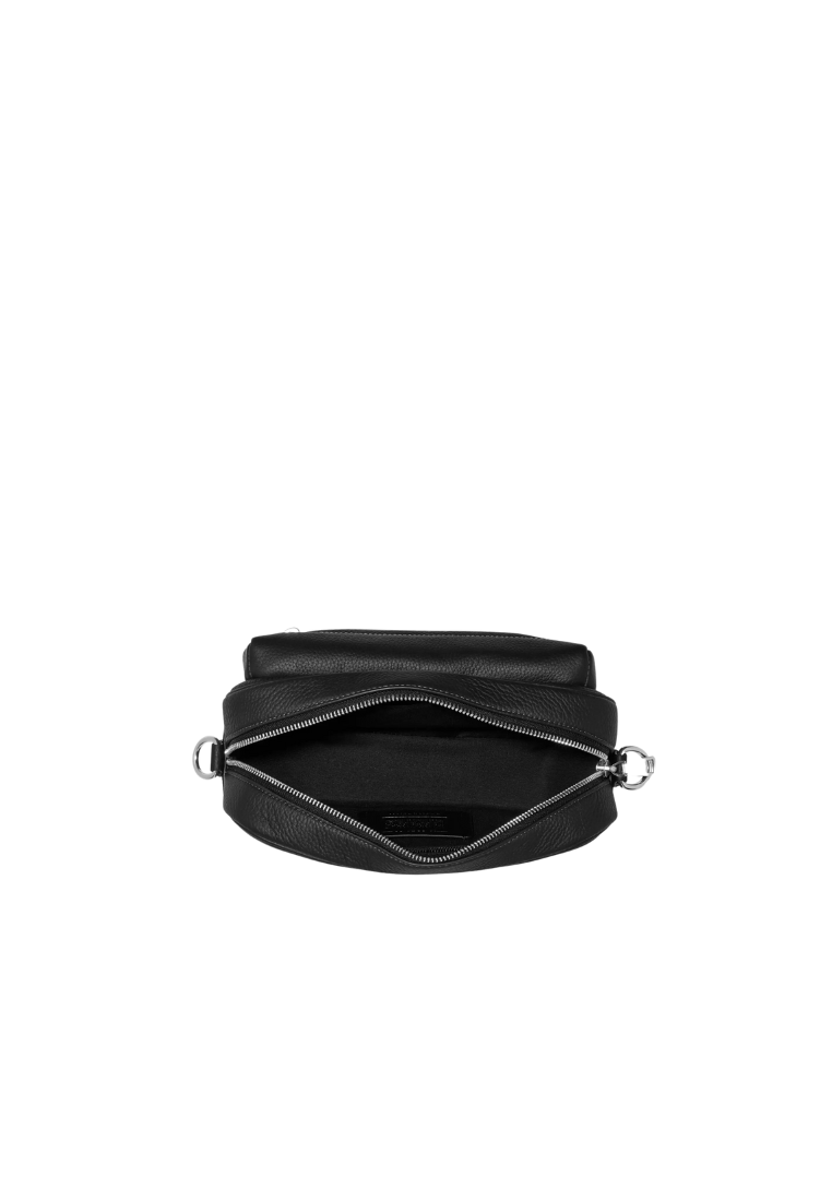 ( PREORDER ) Coach Elias Crossbody Bag In Silver Black CJ509