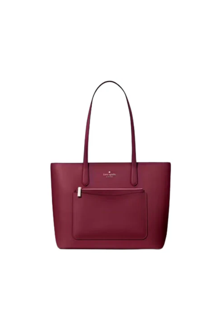 ( PREORDER ) Kate Spade Staci Tote Bag PVC Large Set In Blackberry Preserves KF369