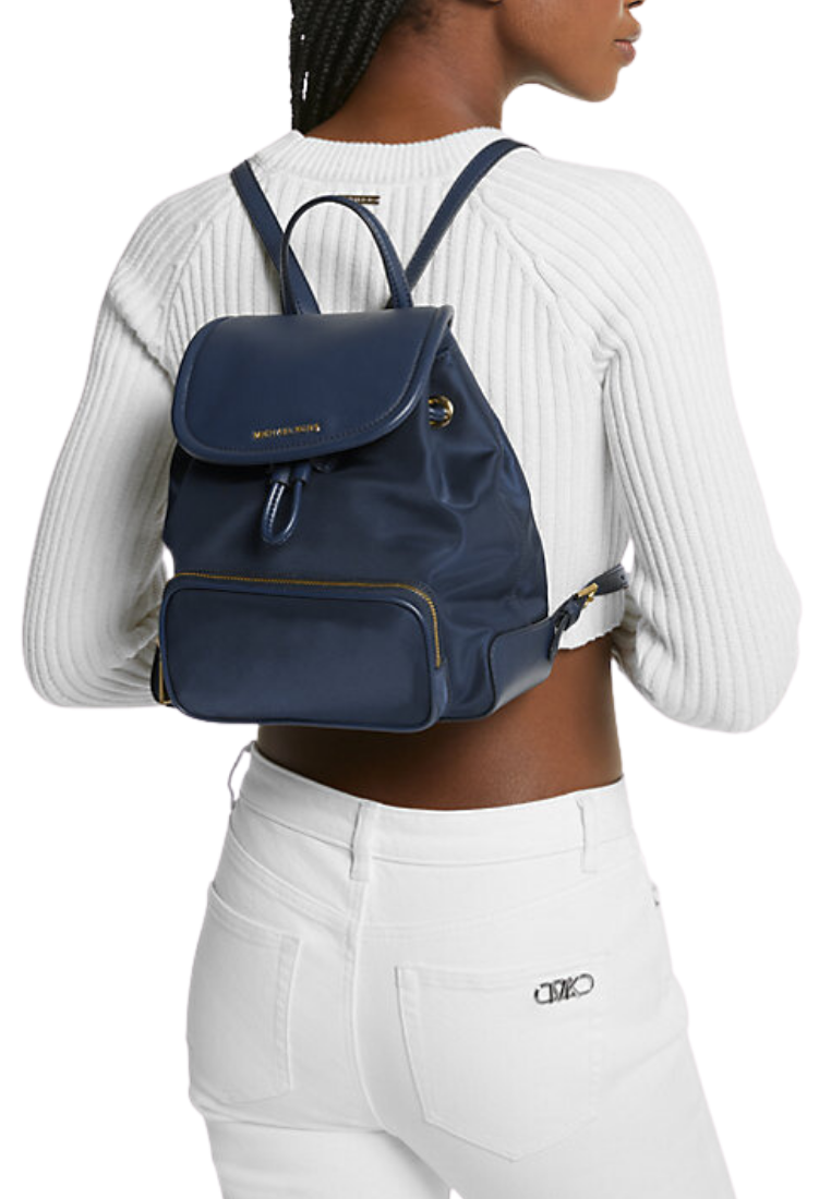 Michael Kors Cara Small Nylon Backpack In Navy 30R4GRKB1C