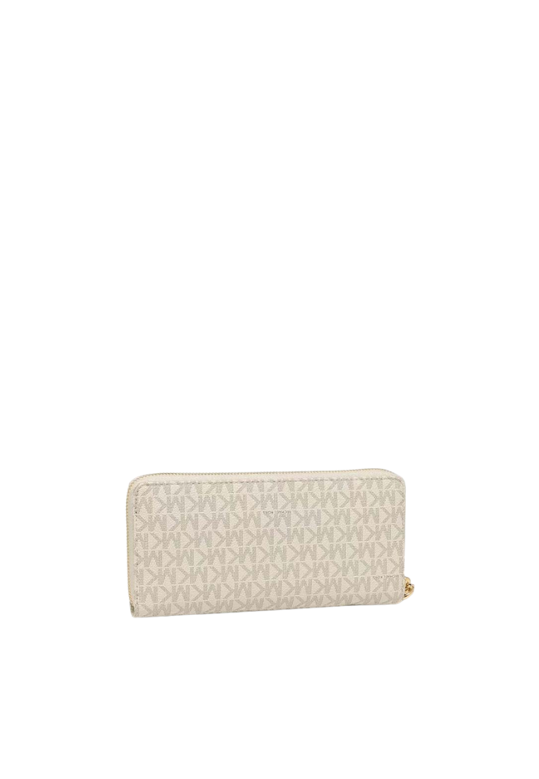 Michael Kors Large Signature Jet Set Travel 35F8GTVT3B Continental Wallet In Vanilla