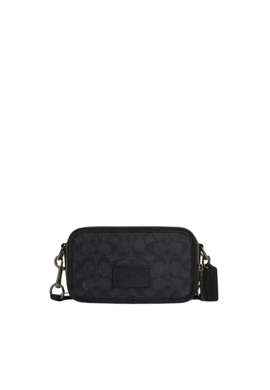 ( PREORDER ) Coach Wyatt Crossbody In Gunmetal Charcoal Black CW365