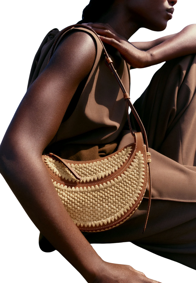 ( PREORDER ) Polene NumÃ©ro Dix Crossbody Bag In Raffia
