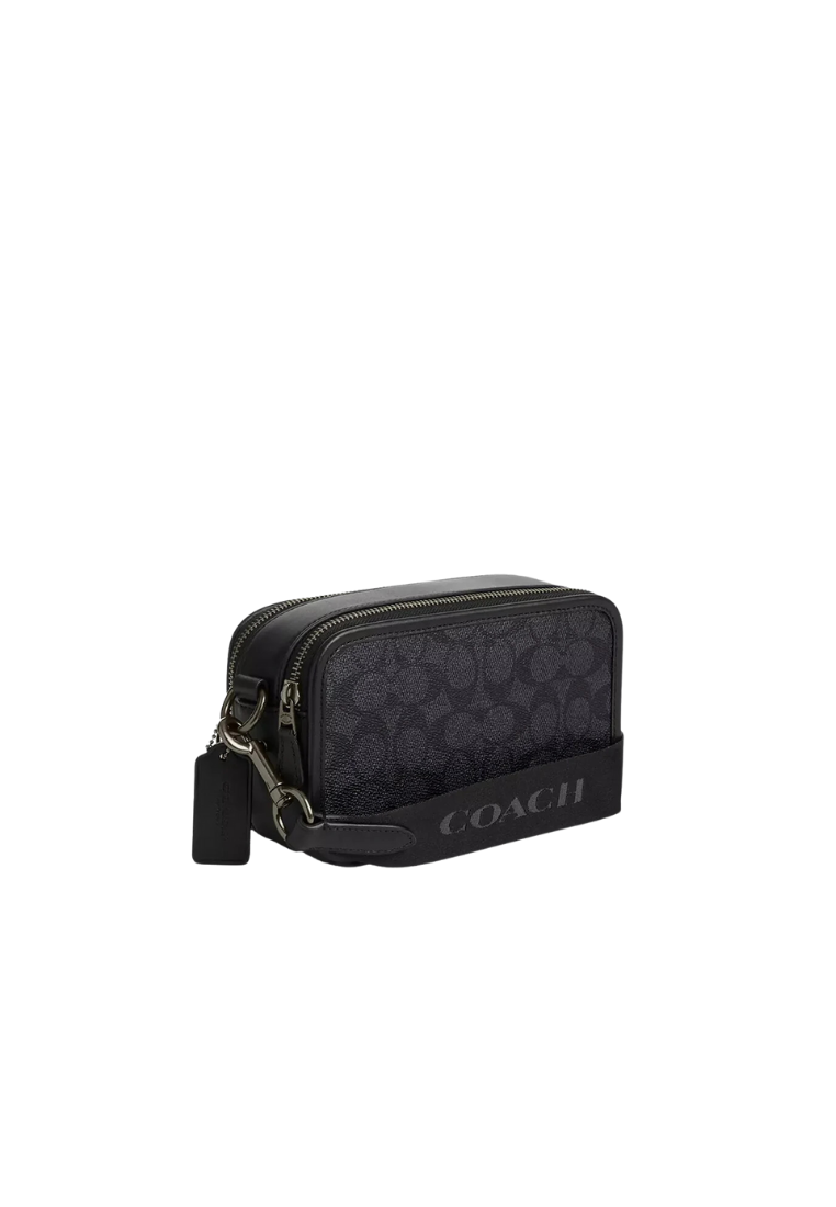 ( PREORDER ) Coach Wyatt Crossbody In Gunmetal Charcoal Black CW365