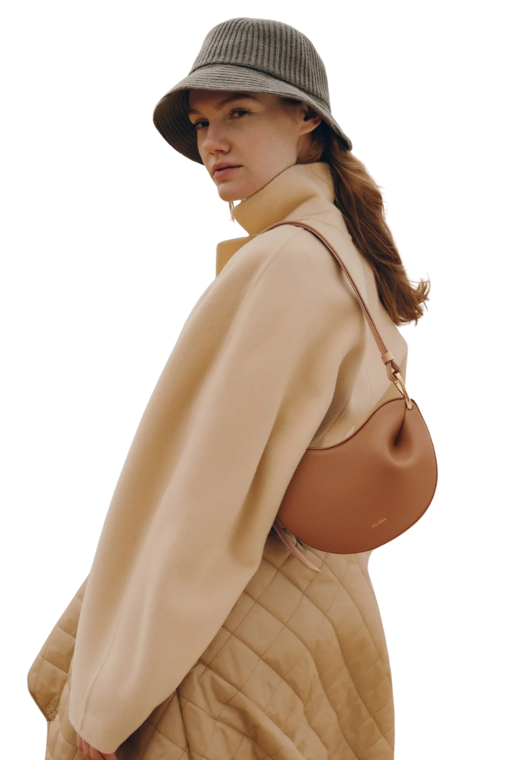 ( PREORDER ) Polene Tonca Crossbody Bag In Duo Camel