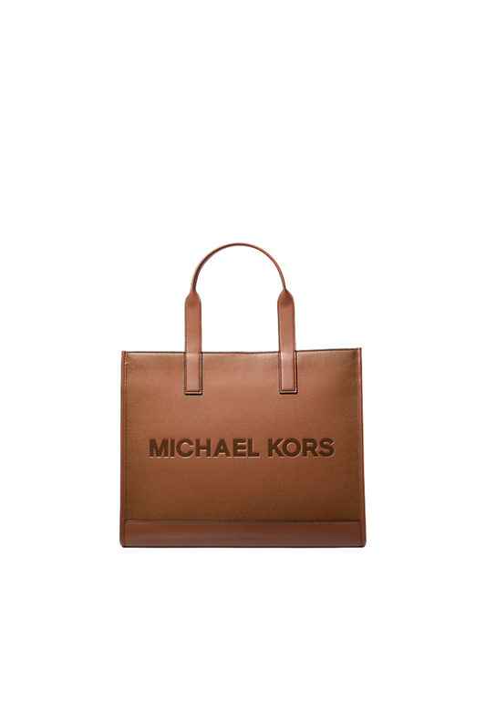 Michael Kors Cooper Logo Embossed Tote Bag In Luggage 37S4LCOT4I