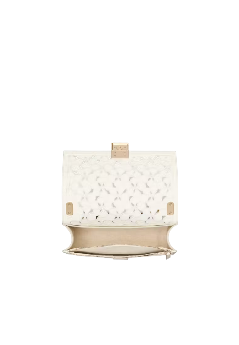 ( PREORDER ) Kate Spade Deco Eyelet Chain Small Shoulder Bag In True White KK770