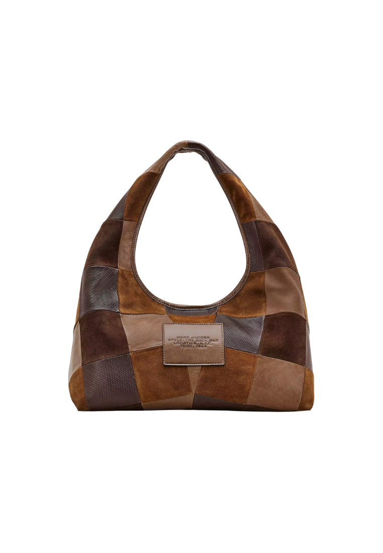 ( PREORDER ) Marc Jacobs The suede patchwork Shoulder bag In Brown Multi 2F5HSH005H01