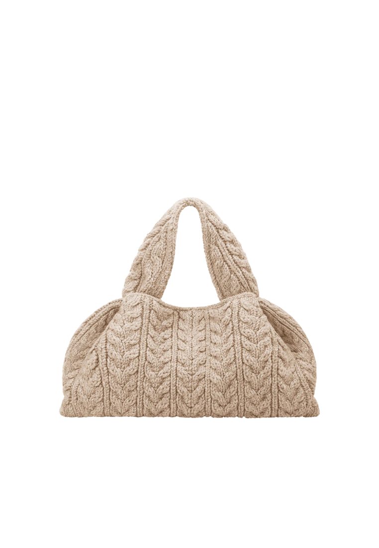 ( PREORDER ) Polene Numero Neuf Large Shoulder Bag In Merino Ecru