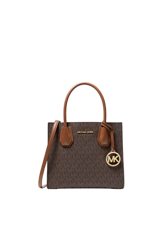Michael Kors Medium Mercer 35S1GM9M2B Messenger Bag In Brown Acorn