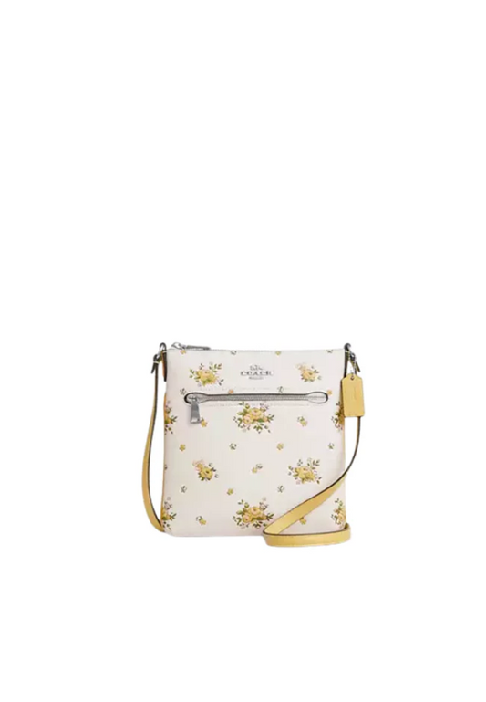 Coach Mini Rowan File Bag In Chalk Multi CAQ08