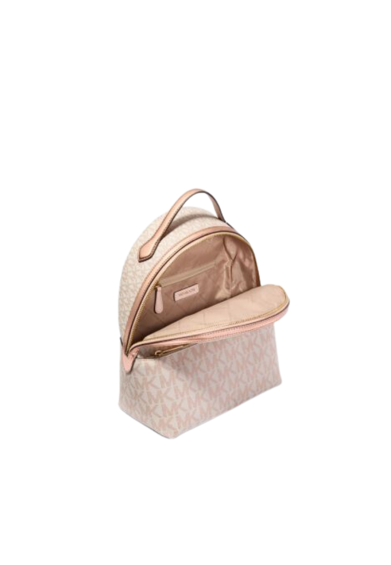 ( PREORDER ) Michael Kors Sheila Backpack Medium Two-Tone Signature In Rose Gold 35F4G6HB6M