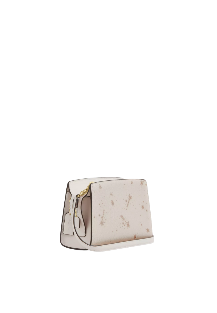 ( PREORDER ) Coach Gia With Star Print Crossbody Bag In Gold Chalk Multi CCK78
