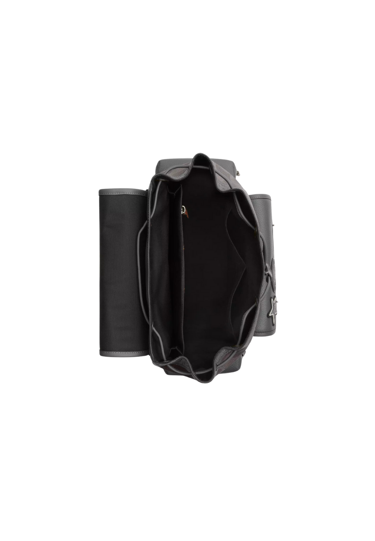 ( PREORDER ) Coach Sprint In Maxi Signature Canvas With Patches Backpack In Gunmetal Grey Multi CCG03