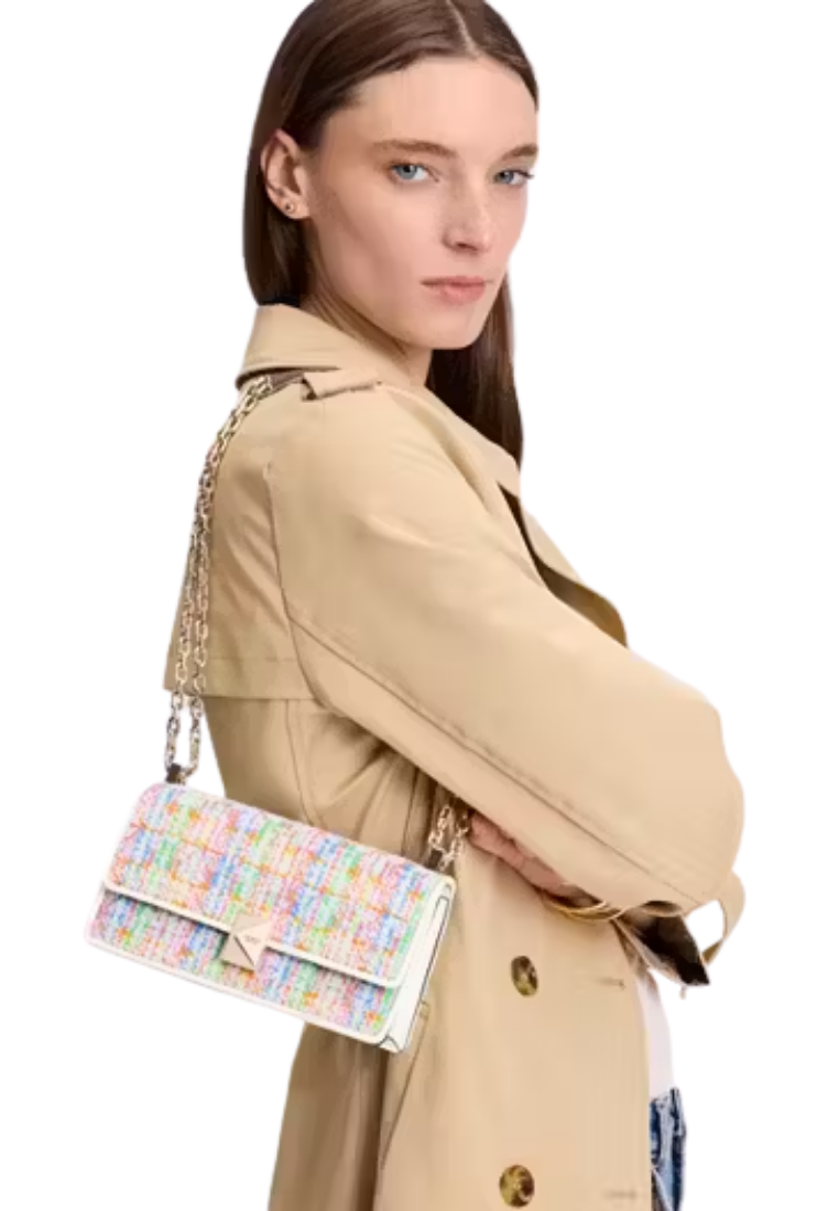 ( PREORDER ) Kate Spade Deco Tweed Mini Crossbody Bag In Multi KK704
