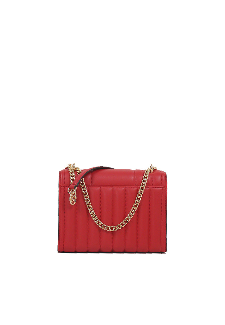 Michael Kors Whitney Medium Flap Chain Shoulder Bag In Bright Red 35R4GWHL6U