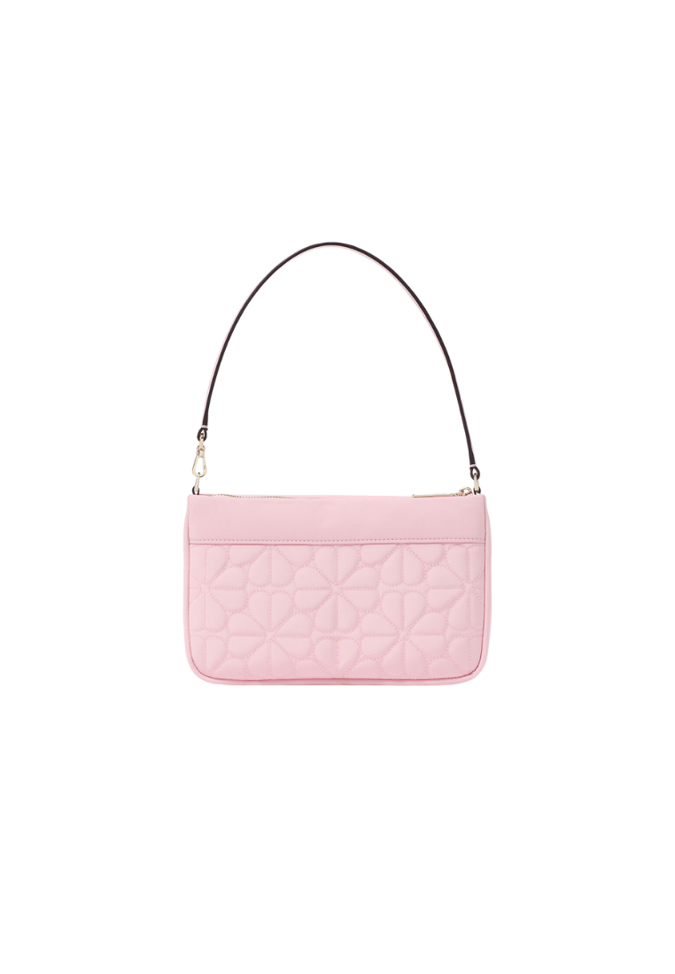 ( PREORDER ) Kate Spade Spade Flower Quilted Fabric Wrislet In Pink Horizon KK255