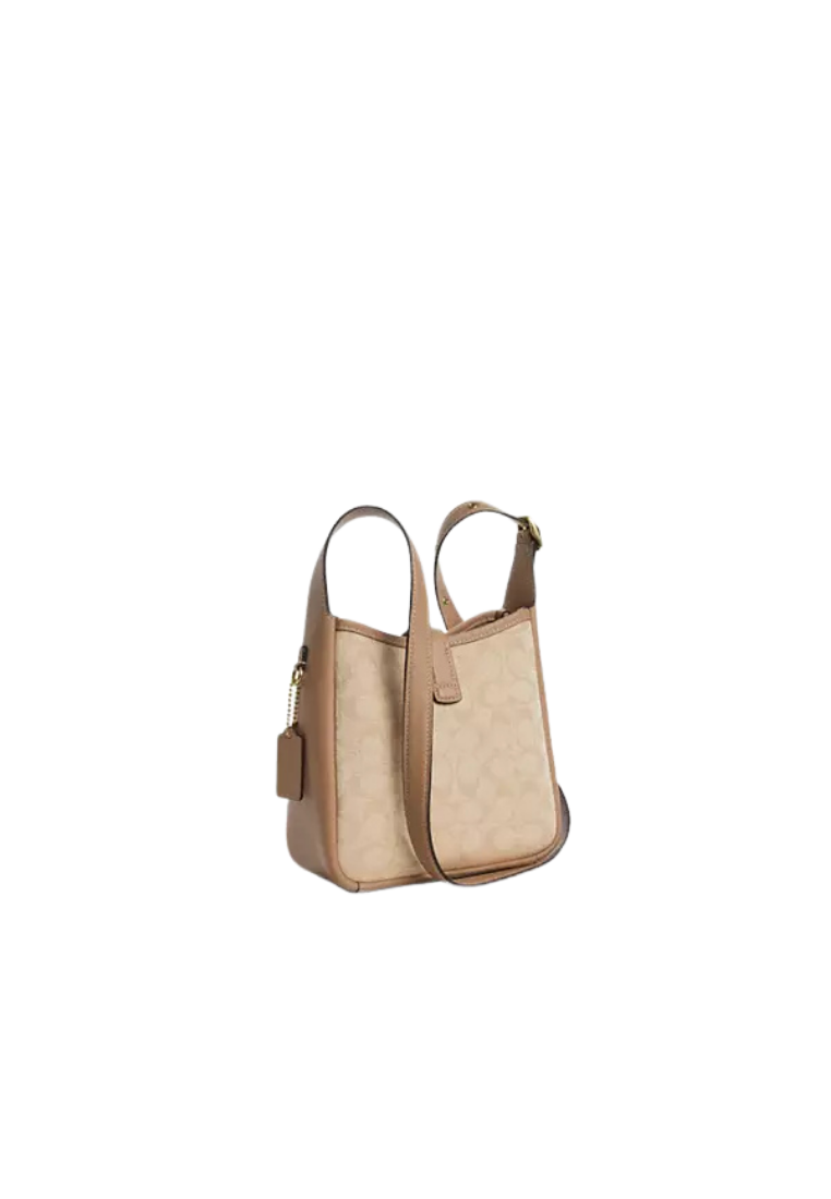 Coach Hadley Mini Crossbody Bag Signature Canvas In Dark Natural Multi CAM80