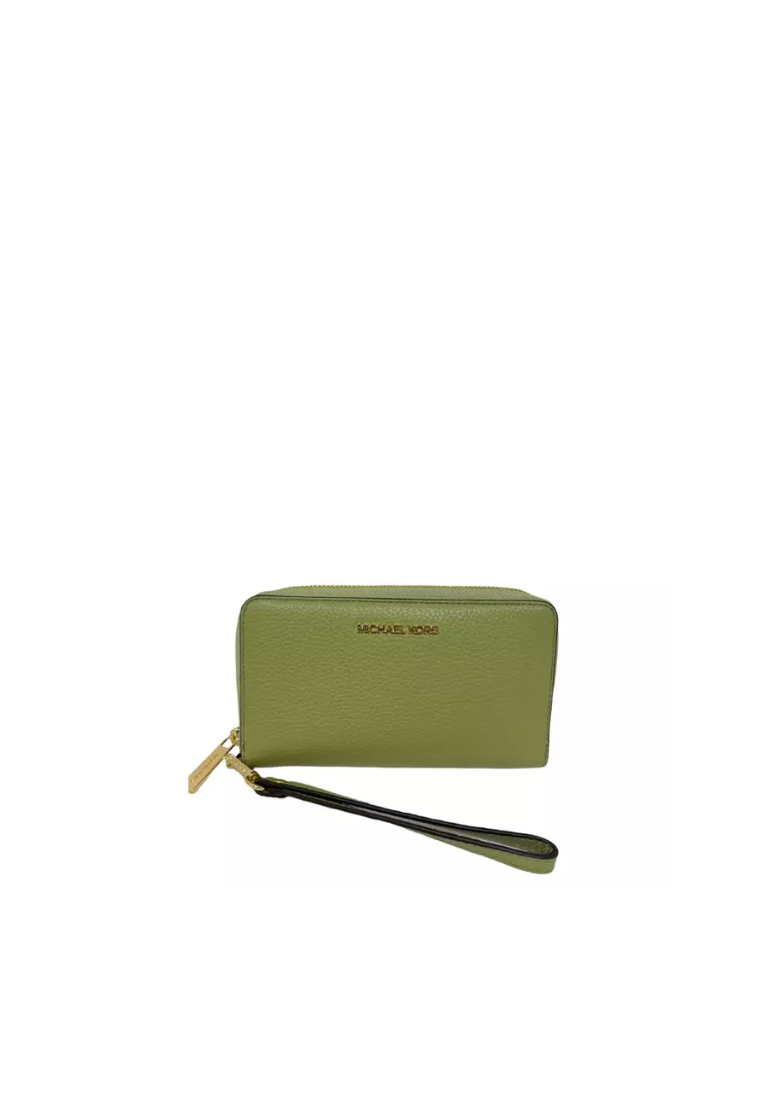 Michael Kors Jet Set Travel Large Wristlet In Light Sage 35T7GTVE7L