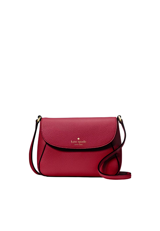 ( PREORDER ) Kate Spade Monica Small Flap Crossbody Bag In Red Jam KF364