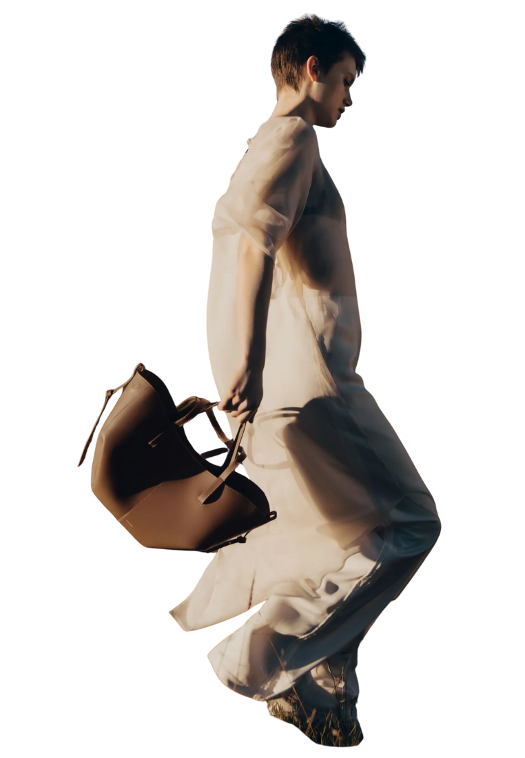 ( PREORDER ) Polene Cyme Mini Shoulder Bag In Textured Camel
