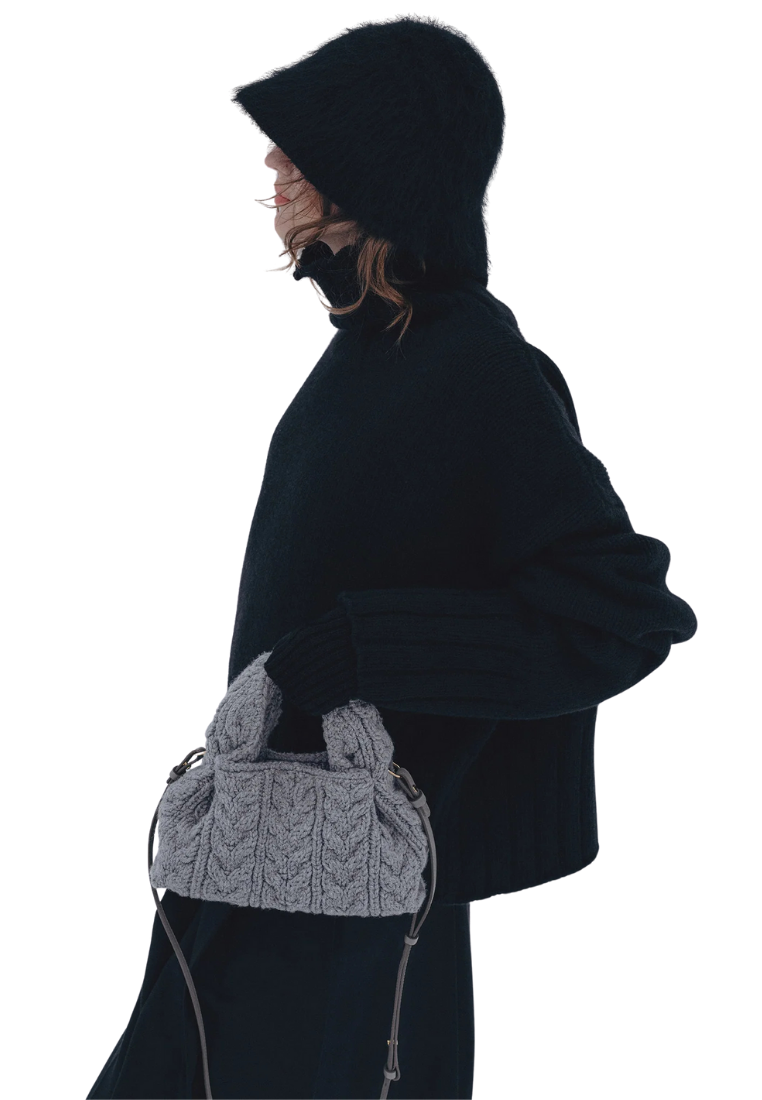 ( PREORDER ) Polene Numero Neuf Mini Crossbody Bag In Merino Stone