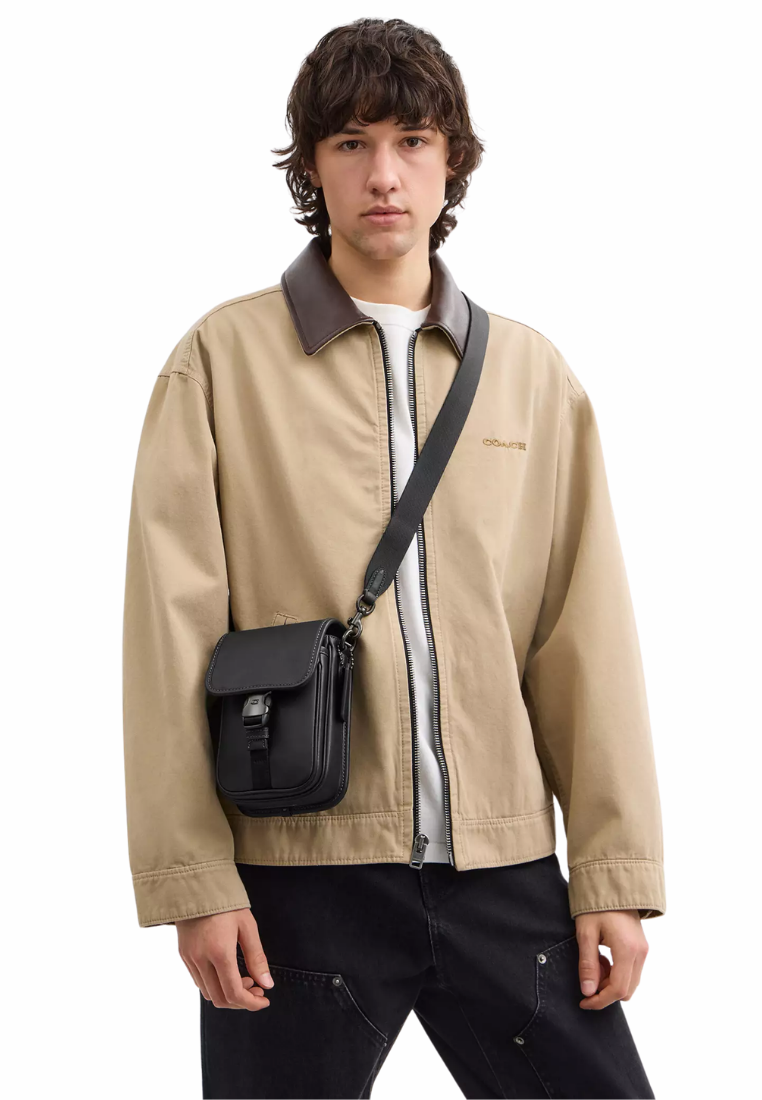 ( PREORDER ) Coach League Phone Crossbody Bag In Black CBG28