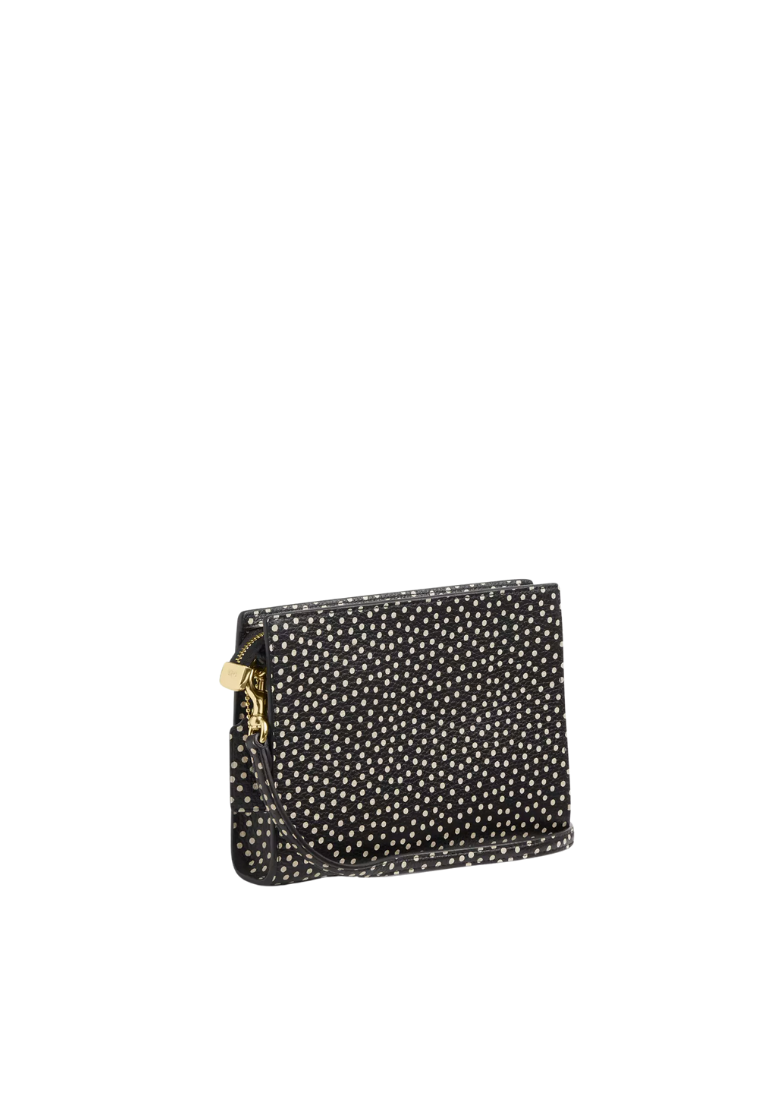 ( PREORDER ) Coach Slim With Spot Print Crossbody Bag In Gold Black Multi CCI77