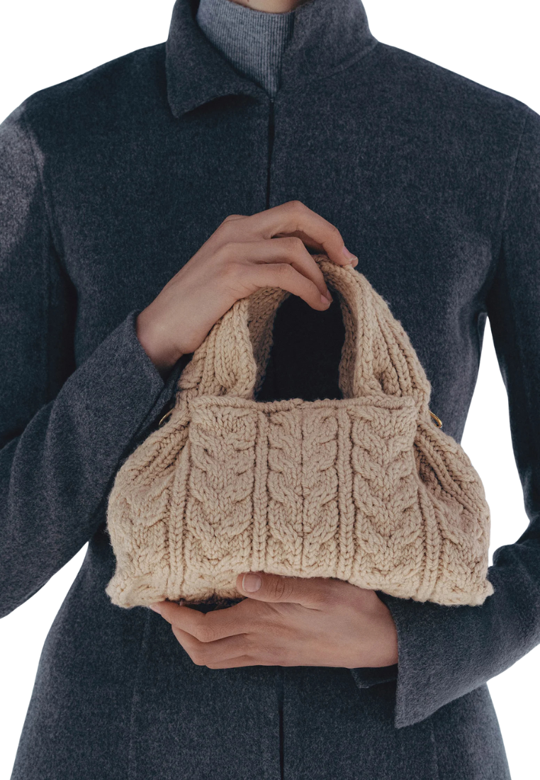 ( PREORDER ) Polene Numero Neuf Mini Crossbody Bag In Merino Ecru