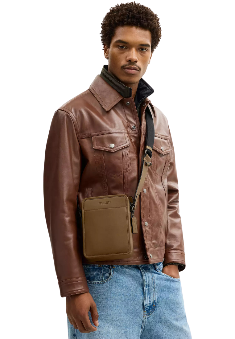 ( PREORDER ) Coach Sullivan Crossbody Bag In Gunmetal Green CDP85