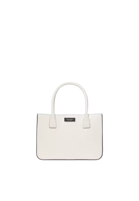 ( PREORDER ) Kate Spade Sam Icon Square Tote Bag In Parchment KF879