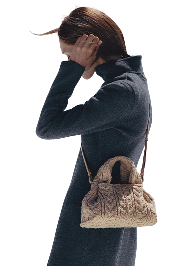 ( PREORDER ) Polene Numero Neuf Mini Crossbody Bag In Merino Ecru