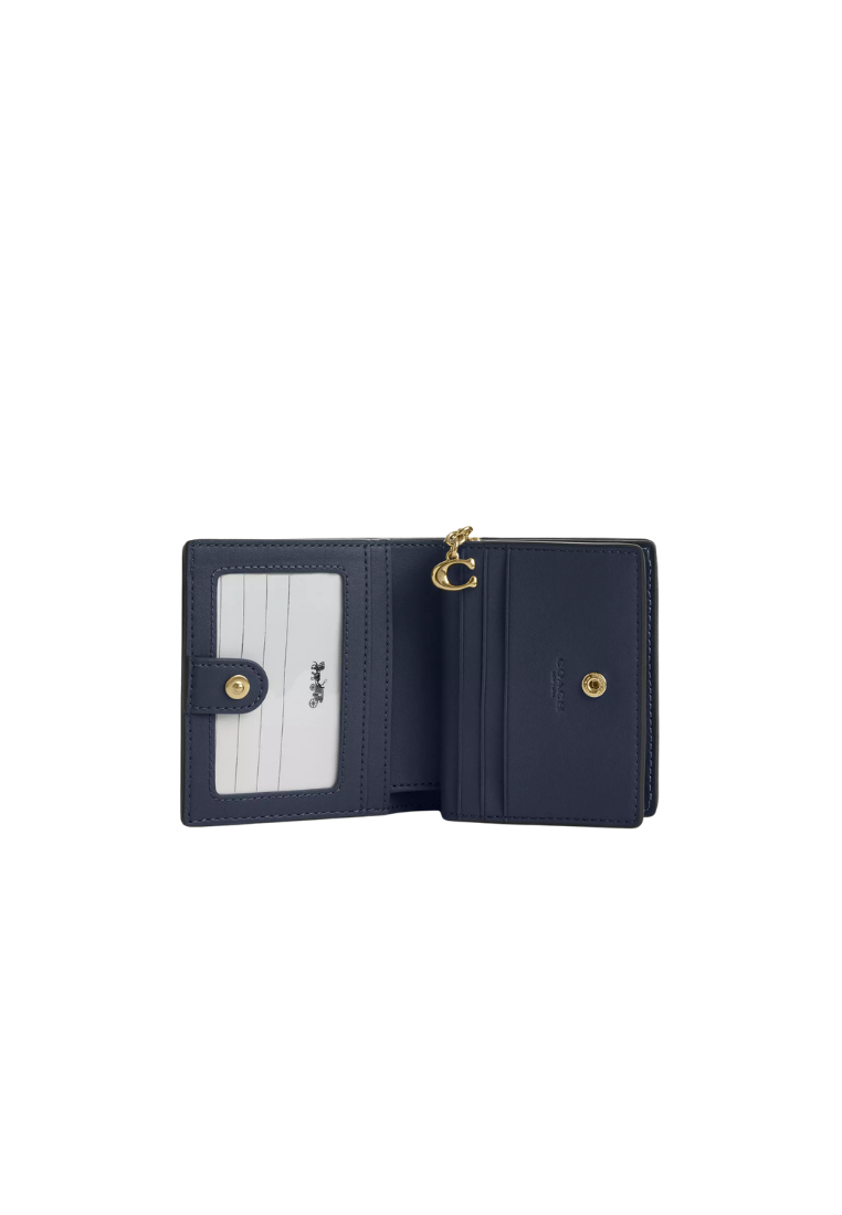 ( PREORDER ) Coach Snap In Signature Denim Wallet In Indigo CDL51